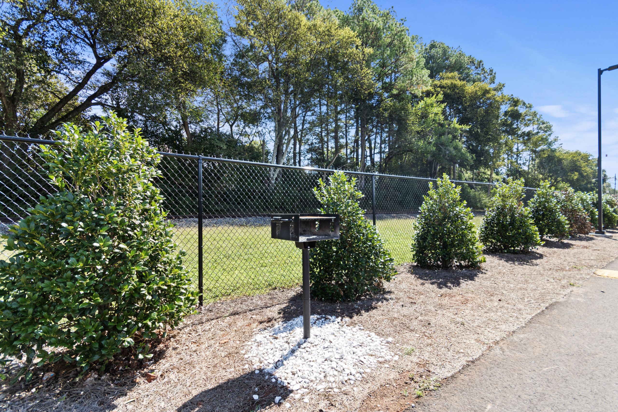 BBQ Grills on the property at Daybreak Suites Huntsville